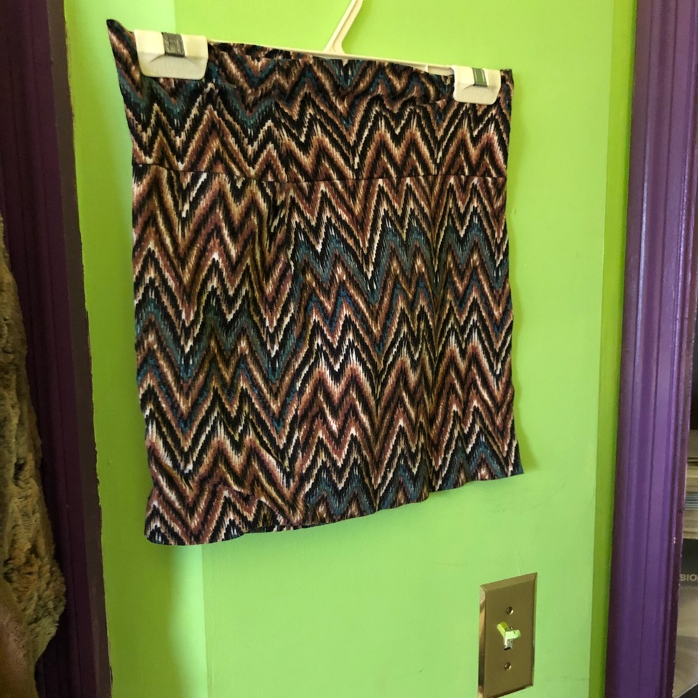 Aztec print stretchy cotton skirt rue 21